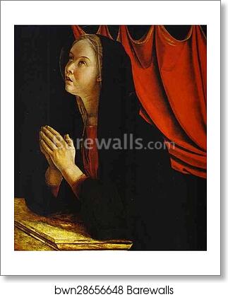 The Annunciation (Panel of St. Vincent Ferrar Polyptych) by Giovanni Bellini, Art Print The Annunciation (Panel of St. Vincent Ferrar Polyptych) by Giovanni Bellini, Art Print