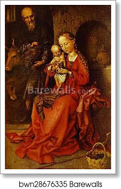 The Holy Family by Martin Schongauer, Art Print