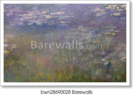 Water Lilies by Claude Monet, Art Print