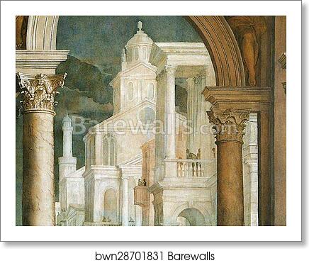 Feast in the House of Levi. Detail by Paolo Veronese, Art Print