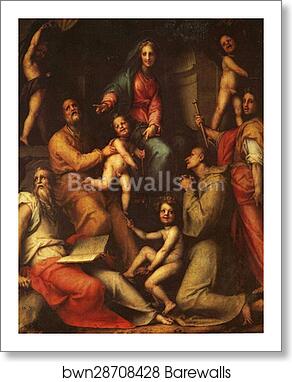 Sacra Conversazione (Pala Pucci) by Jacopo Carrucci, Known As Pontormo, Art Print