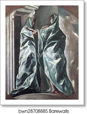 Visitation by El Greco, Art Print