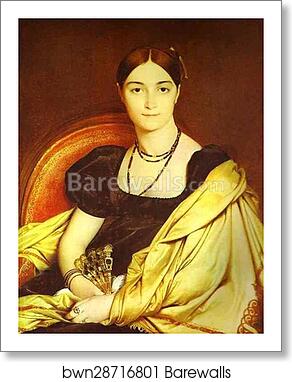 Portrait of Madame Duvauçay by Jean-Auguste-Dominique Ingres, Art Print Portrait of Madame Duvauçay by Jean-Auguste-Dominique Ingres, Art Print