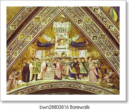 Allegory of Chastity by Giotto, Art Print