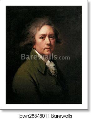 Self-Portrait at the Age of about Fifty by Joseph Wright Of Derby, Art Print