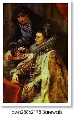 The St. Ildefonso Altar (right wing). Archduchess Isabella by Peter Paul Rubens, Art Print The St. Ildefonso Altar (right wing). Archduchess Isabella by Peter Paul Rubens, Art Print