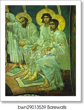 Pentecost. Detail by Mikhail Vrubel, Art Print