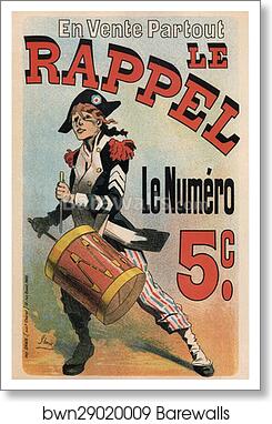 Le Rappel by Jules Chéret, Art Print