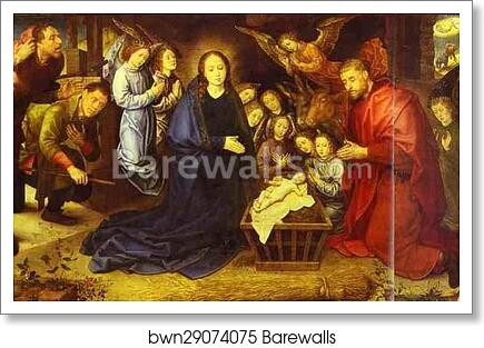 The Adoration of the Shepherds by Hugo Van Der Goes, Art Print