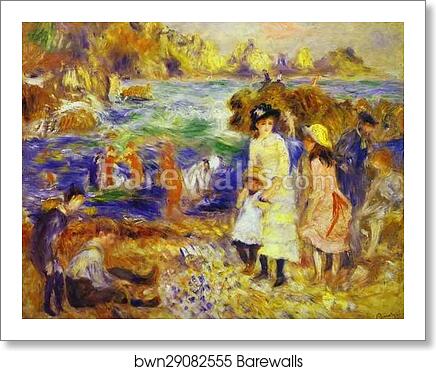 Children on the Beach of Guernesey by Pierre-Auguste Renoir, Art Print Children on the Beach of Guernesey by Pierre-Auguste Renoir, Art Print