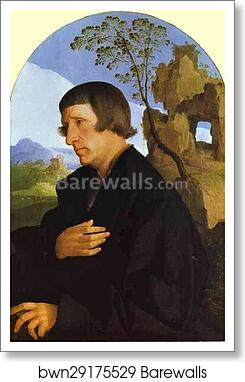 Portrait of a Man by Jan Van Scorel, Art Print