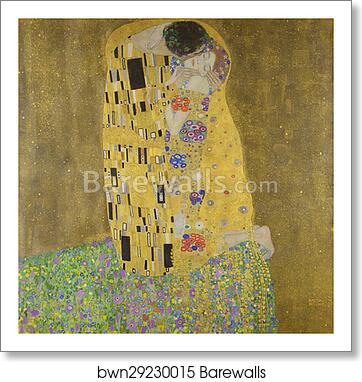 The Kiss (Lovers) by Gustav Klimt, Art Print