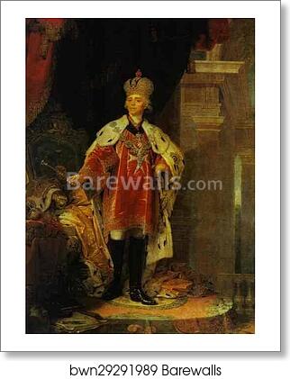 Portrait of Paul I, Emperor of Russia by Vladimir Borovikovsky, Art Print Portrait of Paul I, Emperor of Russia by Vladimir Borovikovsky, Art Print