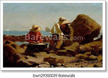 The Boat Builders by Winslow Homer, Art Print