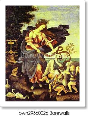 Allegory of Music (The Muse Erato) by Filippino Lippi, Art Print