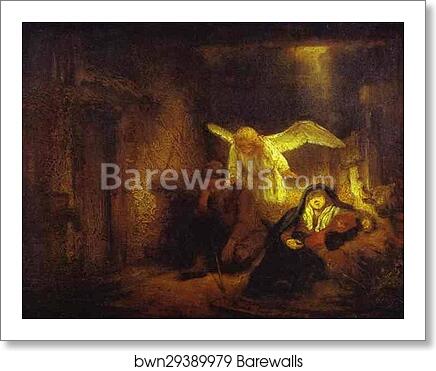 St. Joseph's Dream by Rembrandt Harmenszoon Van Rijn, Art Print St. Joseph's Dream by Rembrandt Harmenszoon Van Rijn, Art Print