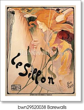 Le Cercle de Peinture, "le Sillon" by Fernand Toussaint, Art Print Le Cercle de Peinture, "le Sillon" by Fernand Toussaint, Art Print