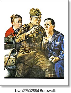 Lost Battalion by Norman Rockwell, Art Print