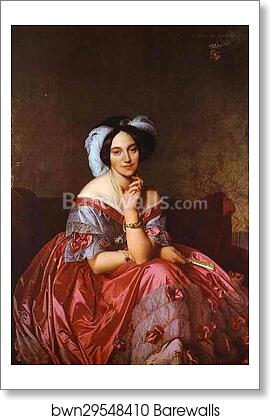 Portrait of Baroness James de Rothschild by Jean-Auguste-Dominique Ingres, Art Print Portrait of Baroness James de Rothschild by Jean-Auguste-Dominique Ingres, Art Print