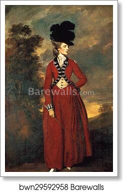 Lady Worsley by Sir Joshua Reynolds, Art Print