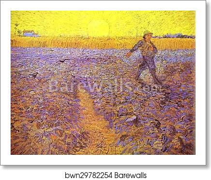Sower with Setting Sun (After Millet) by Vincent Van Gogh, Art Print Sower with Setting Sun (After Millet) by Vincent Van Gogh, Art Print