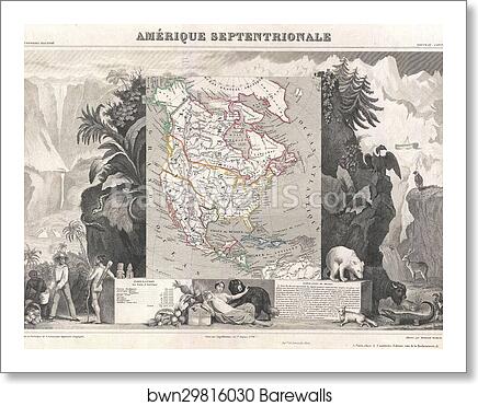 Amerique Septentrionale by Victor Jules Levasseur, Art Print