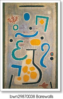 The Vase by Paul Klee, Art Print