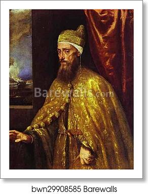 Portrait of Doge Francesco Venier by Titian, Art Print