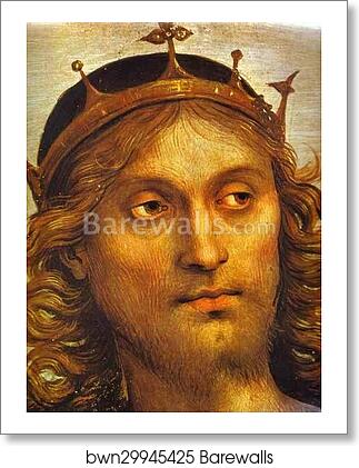 The Almighty with Prophets and Sibyls. Detail by Pietro Perugino, Art Print The Almighty with Prophets and Sibyls. Detail by Pietro Perugino, Art Print