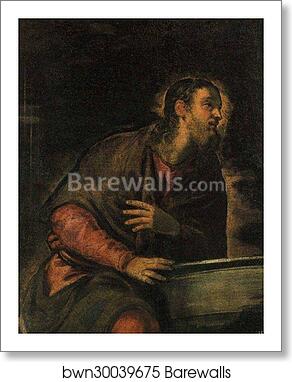 Christ at the Well by Jacopo Robusti, Called Tintoretto, Art Print