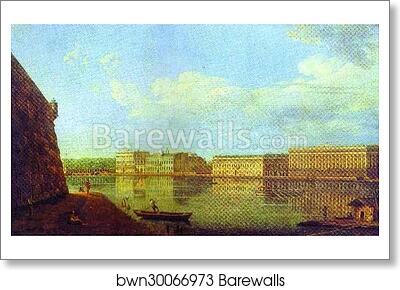 View of the Palace Sea-Front from the Fortress of St. Peter and Paul by Fedor Alekseev, Art Print View of the Palace Sea-Front from the Fortress of St. Peter and Paul by Fedor Alekseev, Art Print