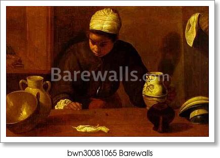 Kitchen Maid with the Supper at Emmaus by Diego Velázquez, Art Print