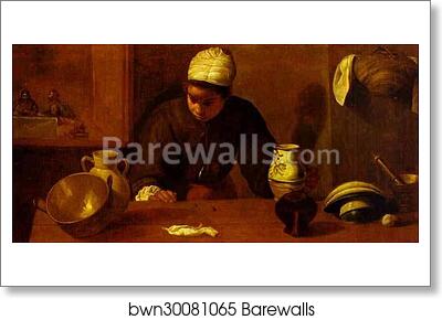 Kitchen Maid with the Supper at Emmaus by Diego Velázquez, Art Print Kitchen Maid with the Supper at Emmaus by Diego Velázquez, Art Print