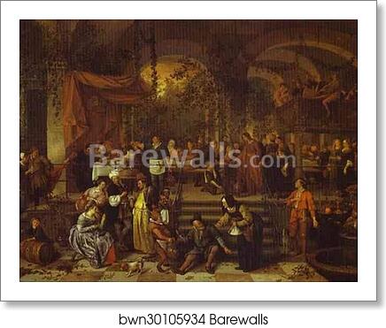The Marriage Feast at Cana by Jan Steen, Art Print