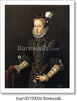 Portrait of Queen Anne of Austria by Sofonisba Anguissola, Art Print