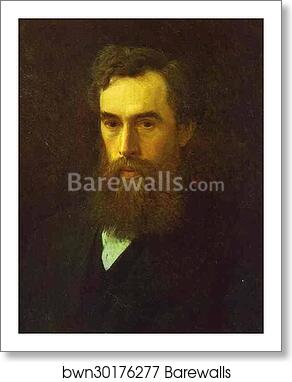 Portrait of Pavel Tretyakov, the Art Collector, Founder of the Gallery by Ivan Kramskoy, Art Print