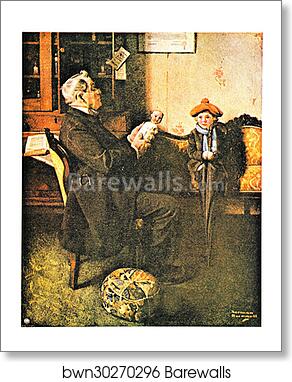 A Hopeless Case by Norman Rockwell, Art Print