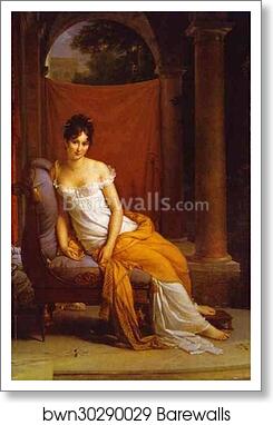 Portrait of Juliette Recamier by Baron François-Pascal-Simon Gérard, Art Print Portrait of Juliette Recamier by Baron François-Pascal-Simon Gérard, Art Print