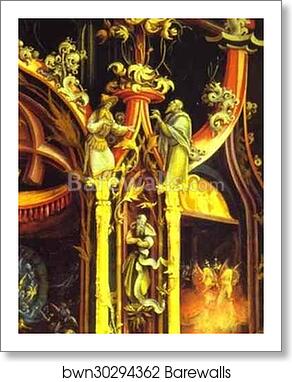 Concert of Angels. Detail by Matthias Grünewald, Art Print