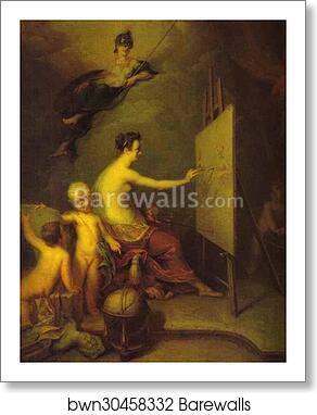Allegory of Painting by Andrey Matveev, Art Print