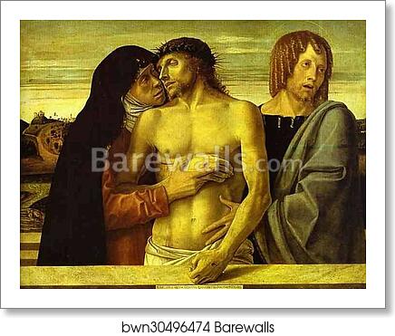 Pietà by Giovanni Bellini, Art Print