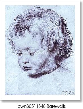 Portrait of a Boy (Nicholas Rubens) by Peter Paul Rubens, Art Print