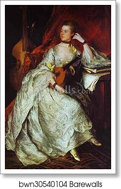 Mrs. Philip Thicknesse, nee Anne Ford by Thomas Gainsborough, Art Print