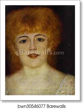 Portrait of the Actress Jeanne Samary. Detail by Pierre-Auguste Renoir, Art Print