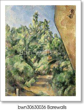 The Red Rock by Paul Cézanne, Art Print