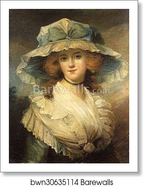 Portrait of a Lady by George Romney, Art Print
