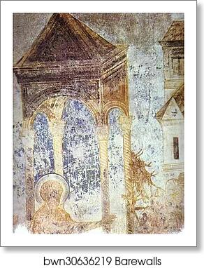 Healing of a Sick Man. Detail by Cimabue, Art Print