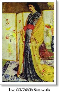 Rose and Silver: The Princess from the Land of Porcelain by James Abbott Mcneill Whistler, Art Print