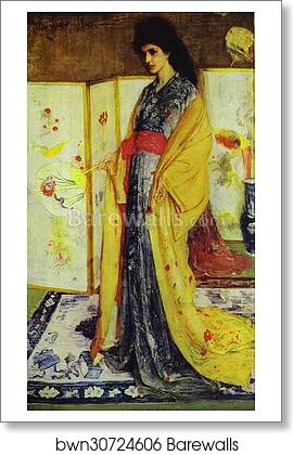 Rose and Silver: The Princess from the Land of Porcelain by James Abbott Mcneill Whistler, Art Print Rose and Silver: The Princess from the Land of Porcelain by James Abbott Mcneill Whistler, Art Print