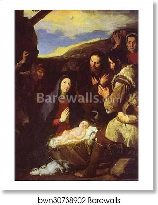 The Adoration of the Shepherds by Jusepe De Ribera, Art Print The Adoration of the Shepherds by Jusepe De Ribera, Art Print